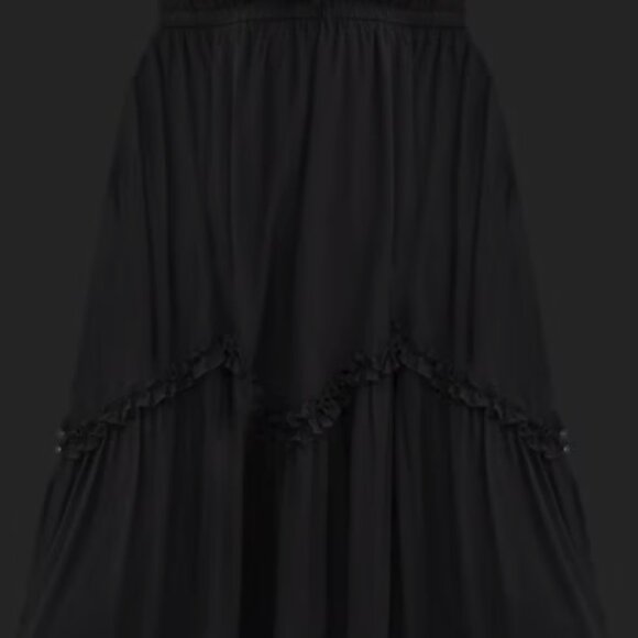 TORRID DEEP BLACK HIGH LOW TIE DETAIL DRESS 2 2X 18 20 - Picture 7 of 7